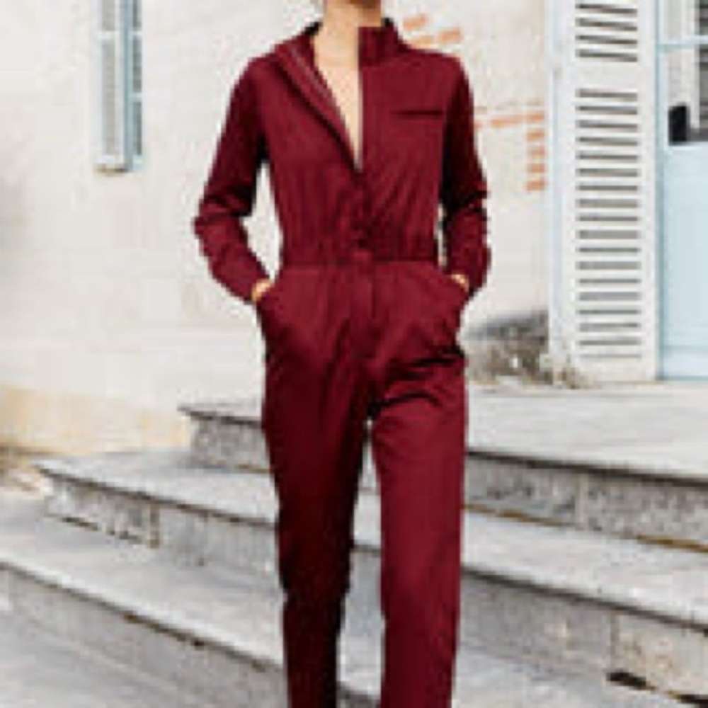 New with tags! Septem jumpsuit Bordeaux T3 FR